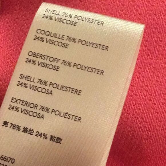 NWT Anthropologie || Wellesley Pleated Peacoat Coat Orange - Picture 10 of 10